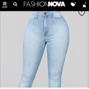 Fashion Nova classic high waisted jeans